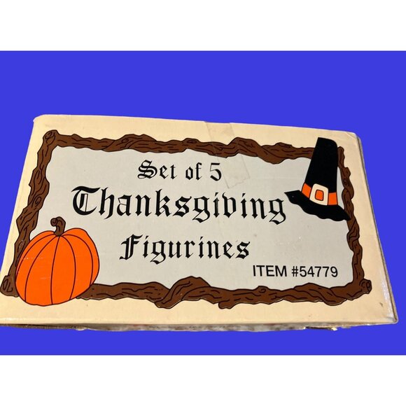 Thanksgiving Figures Set of 5 Table Top Decor - Picture 1 of 8